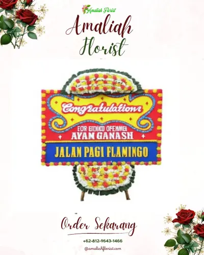 Bunga Papan Congratulation di Plorengan